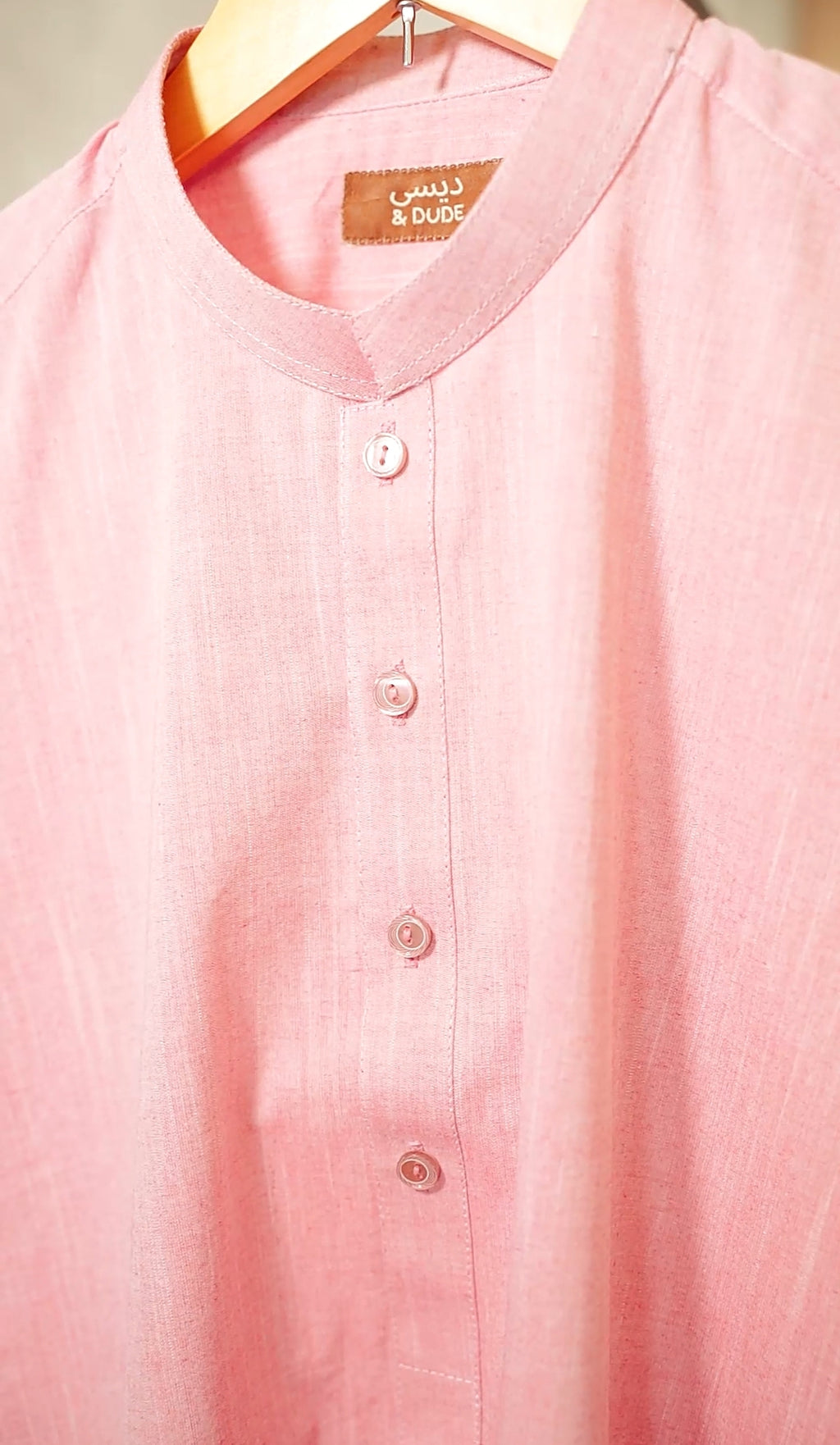 Self-Printed Cotton Kurta