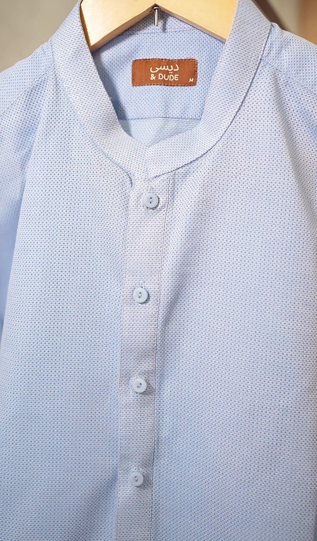 Self-Printed Cotton Kurta